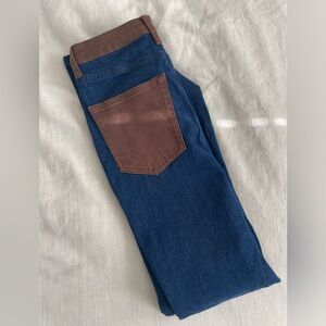 WeWoreWhat color block stretch denim jeans